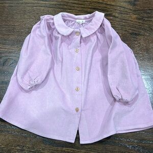 Oeuf toddler corduroy lavender baby dress